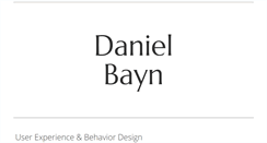Desktop Screenshot of danielbayn.com